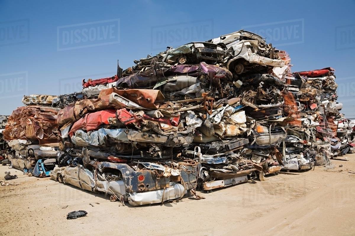 Crushed cars Stock Photo Dissolve
