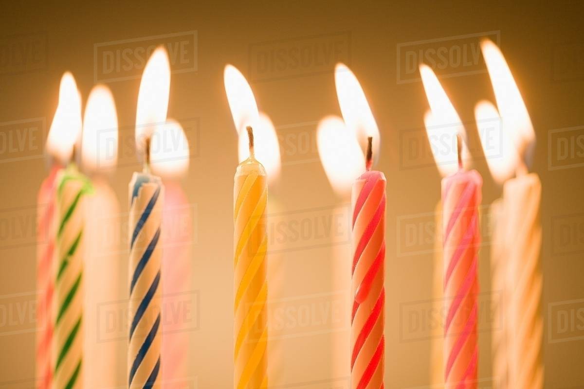 Birthday candles Stock Photo Dissolve