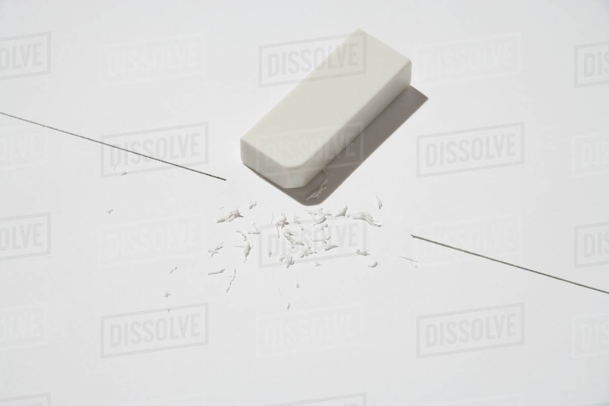 Eraser and shavings Stock Photo Dissolve
