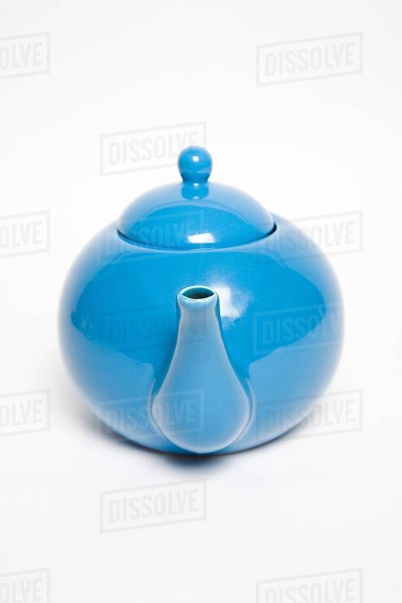 Blue teapot Stock Photo Dissolve
