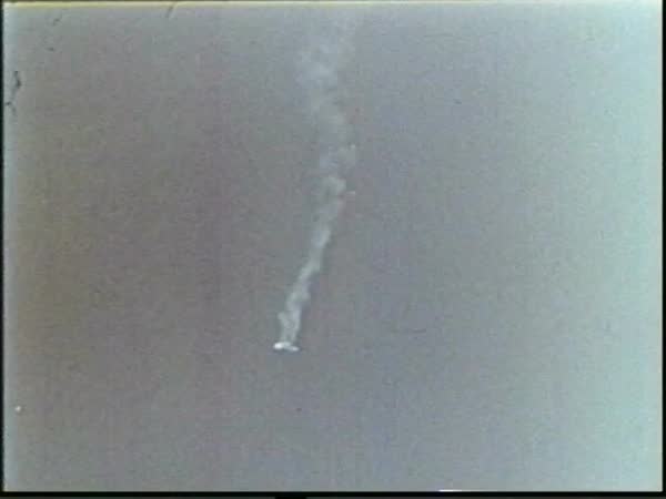 First Soviet high-altitude nuclear explosion in 1957 - Stock Video ...