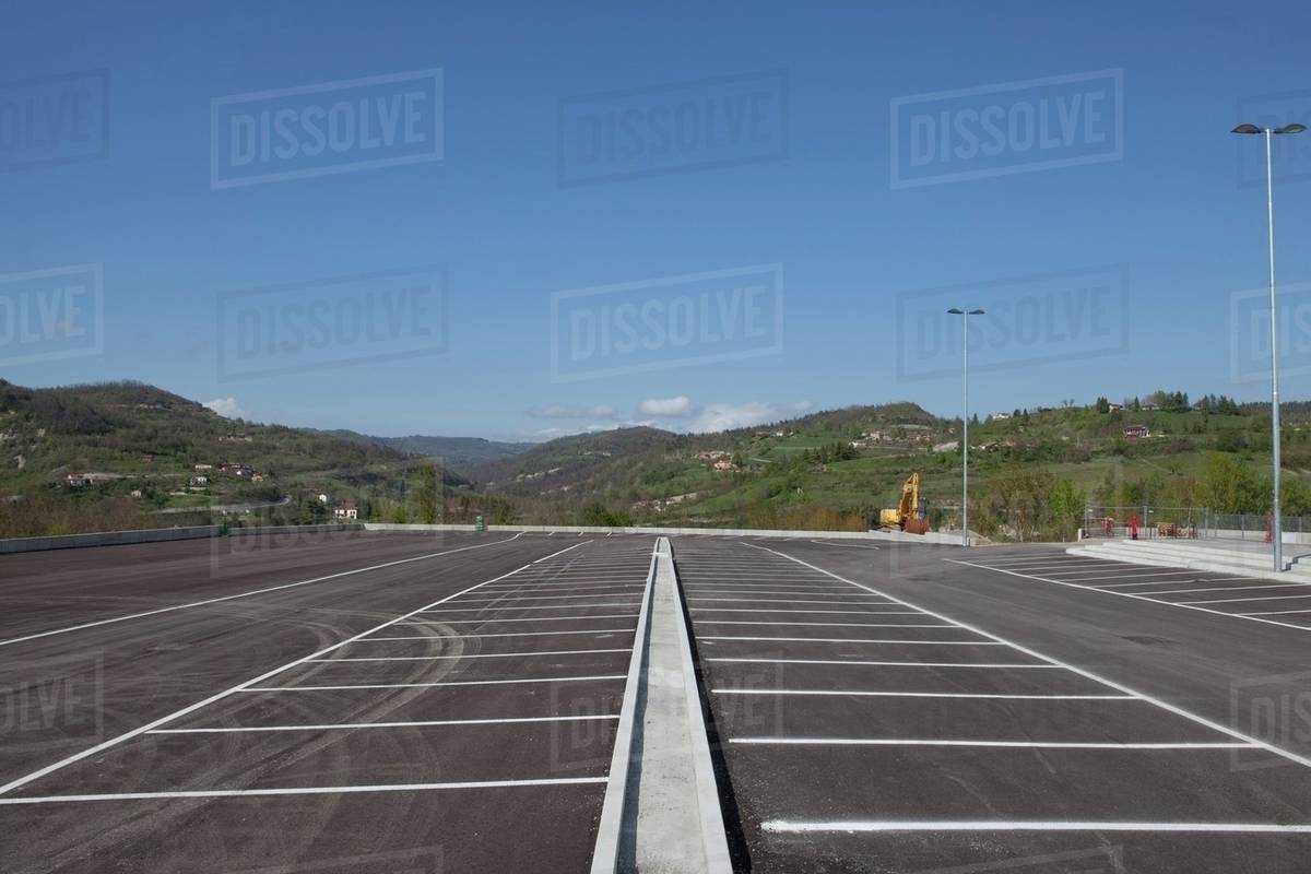 Empty parking lot in Piedmont Stock Photo Dissolve