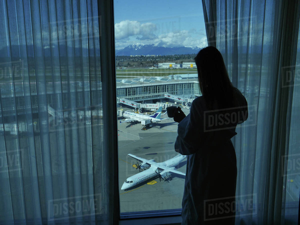 VANCOUVER INTERNATIONAL AIRPORT, CANADA, MARCH 2018 CLOSE UP