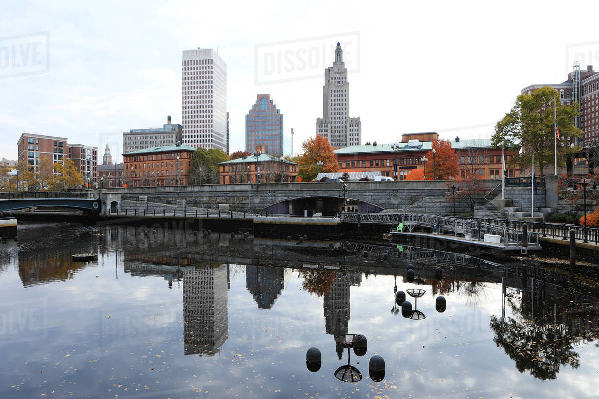 A View of downtown area of Providence, Rhode Island Royalty-free