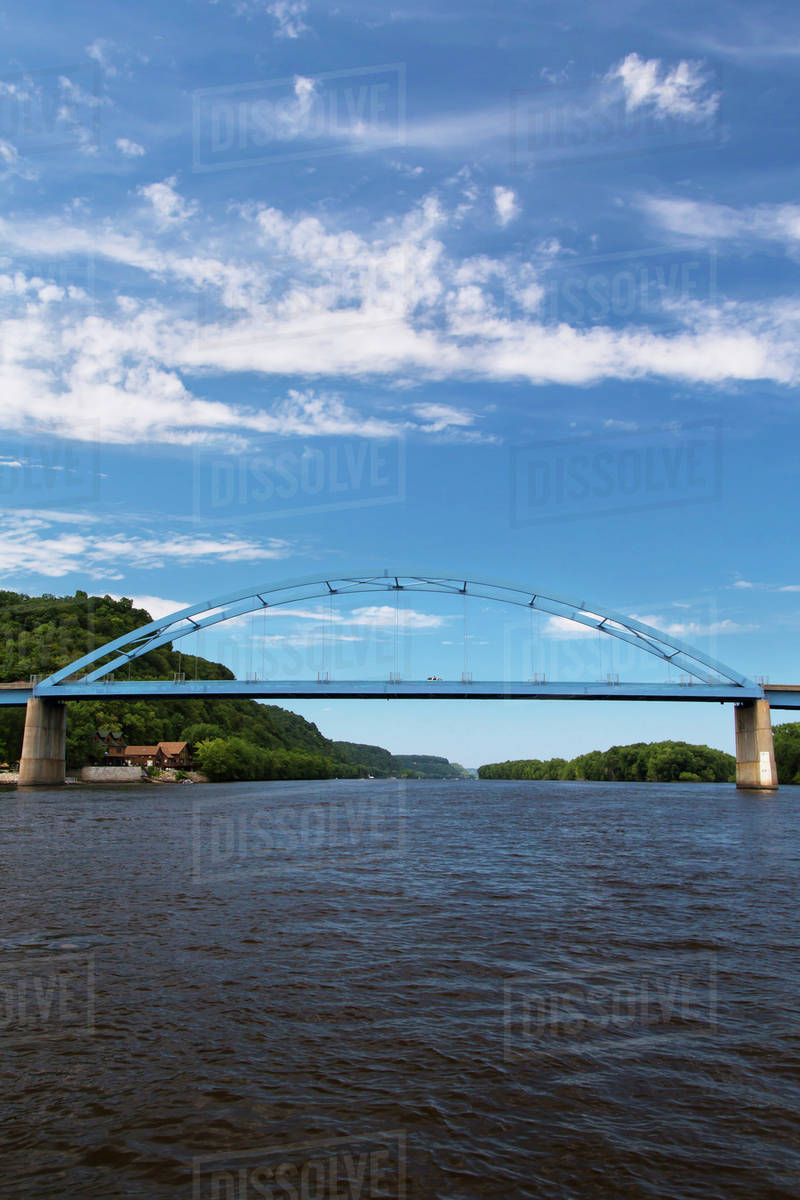 Bridge across the Mississippi River connecting Marquette, Iowa and