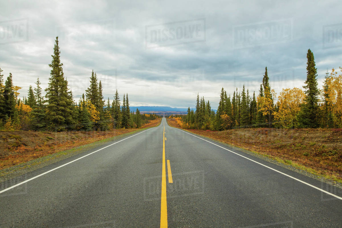 The Beginning Of The Edgerton Highway Is A Long Straight Shot To Kenny