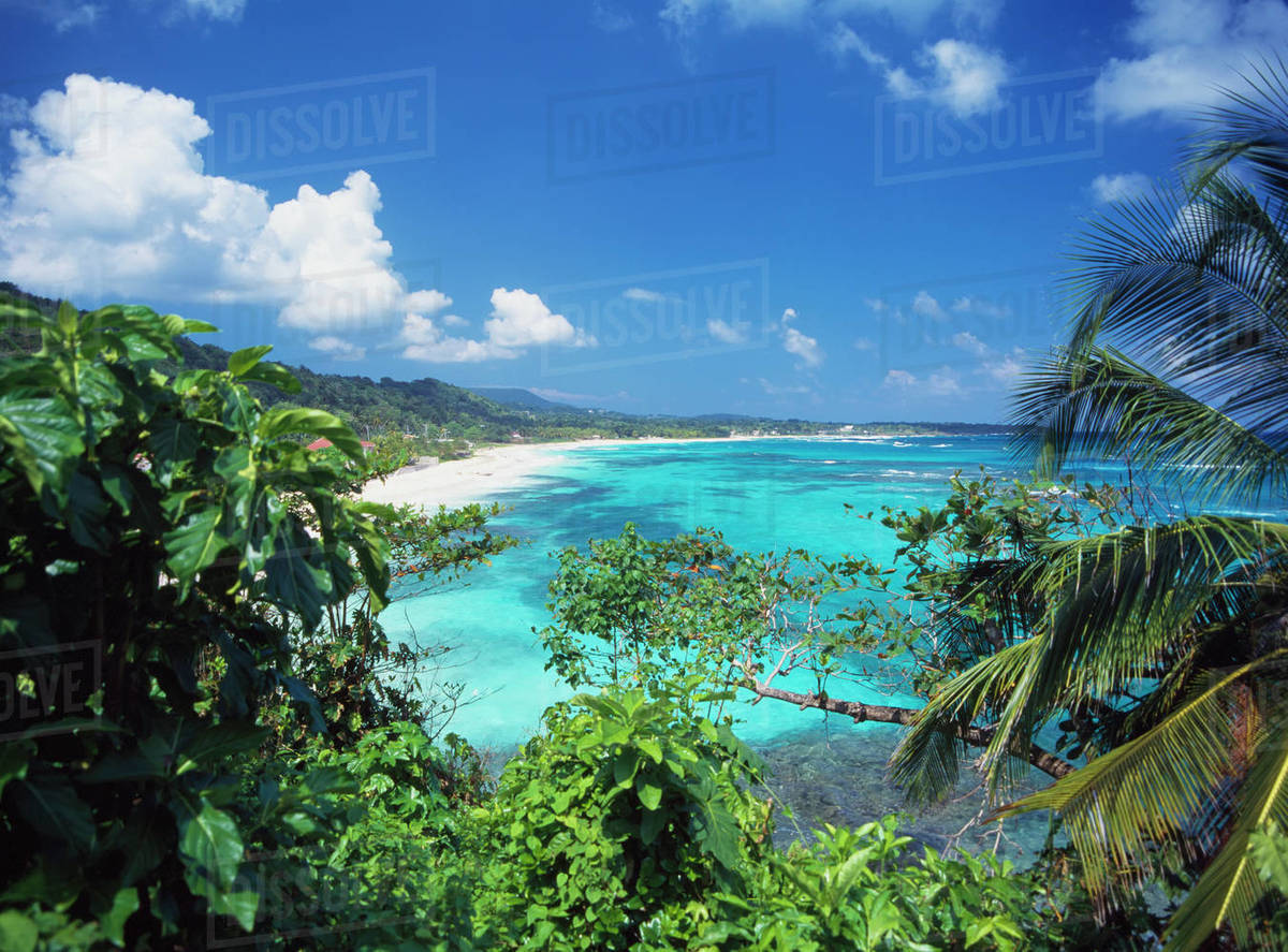 Long Bay Beach Parish Of Portland,Jamaica Stock Photo Dissolve