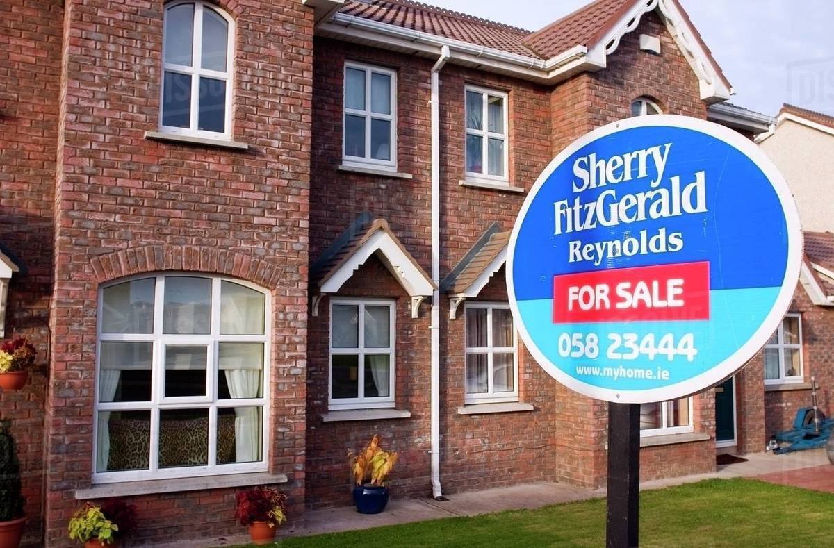 Dungarvan, Co Waterford, Ireland; House For Sale Stock Photo Dissolve