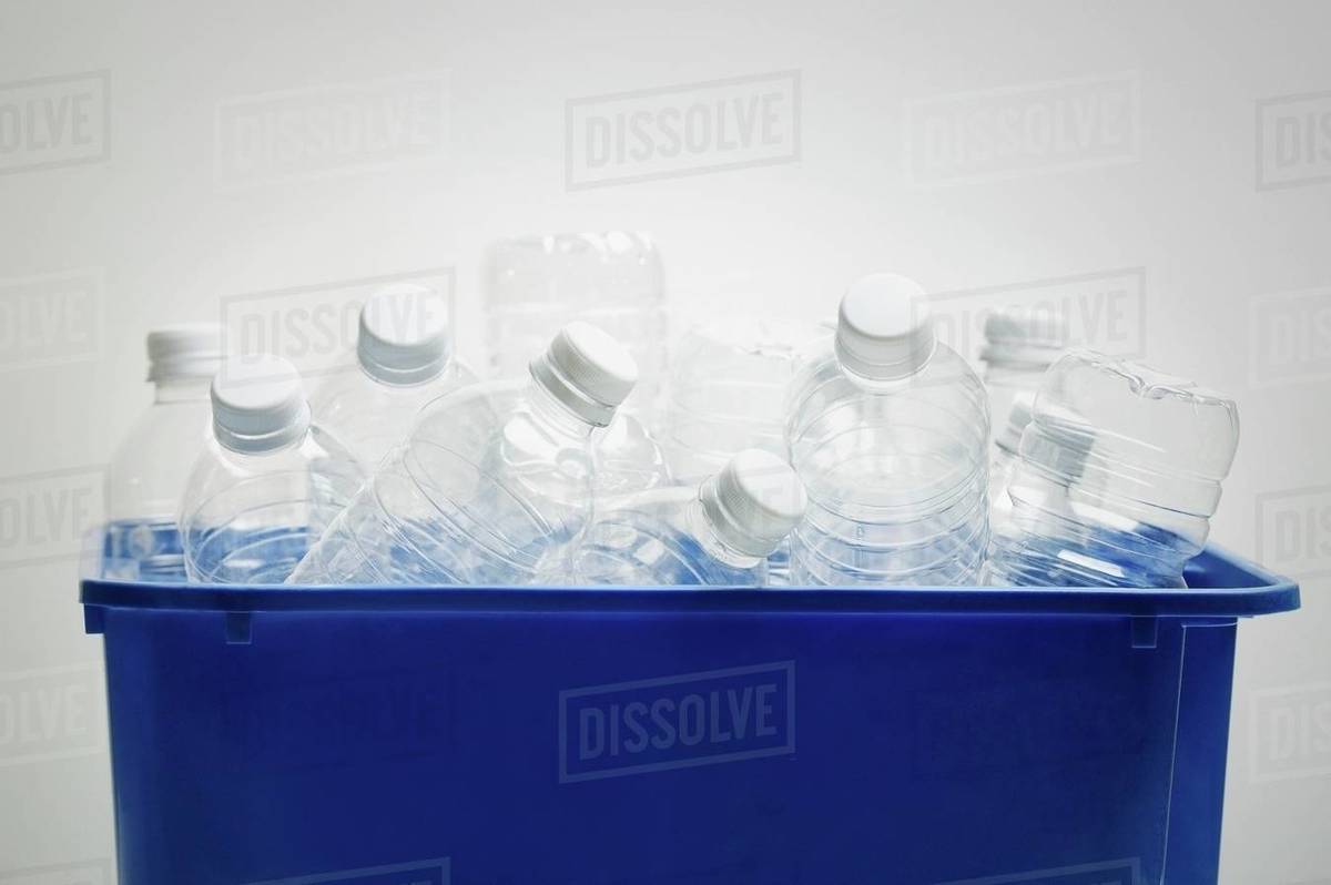Plastic Water Bottle Recycling Stock Photo Dissolve