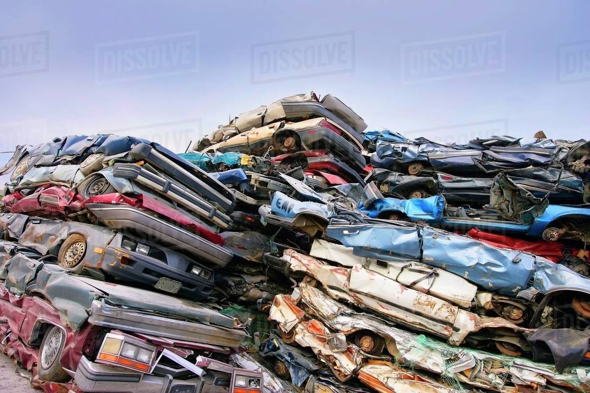 Crushed Cars Stock Photo Dissolve
