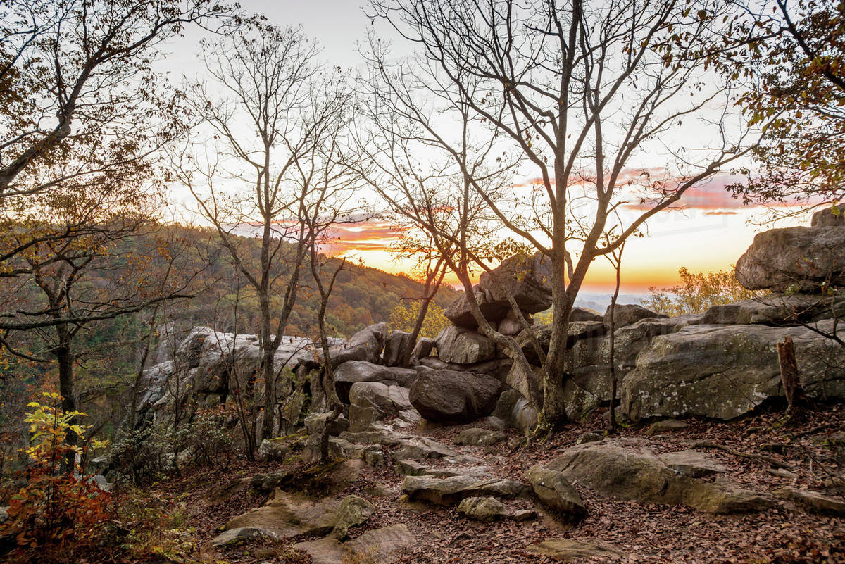 King and queens seat rock formations at Rocks State Park; Maryland