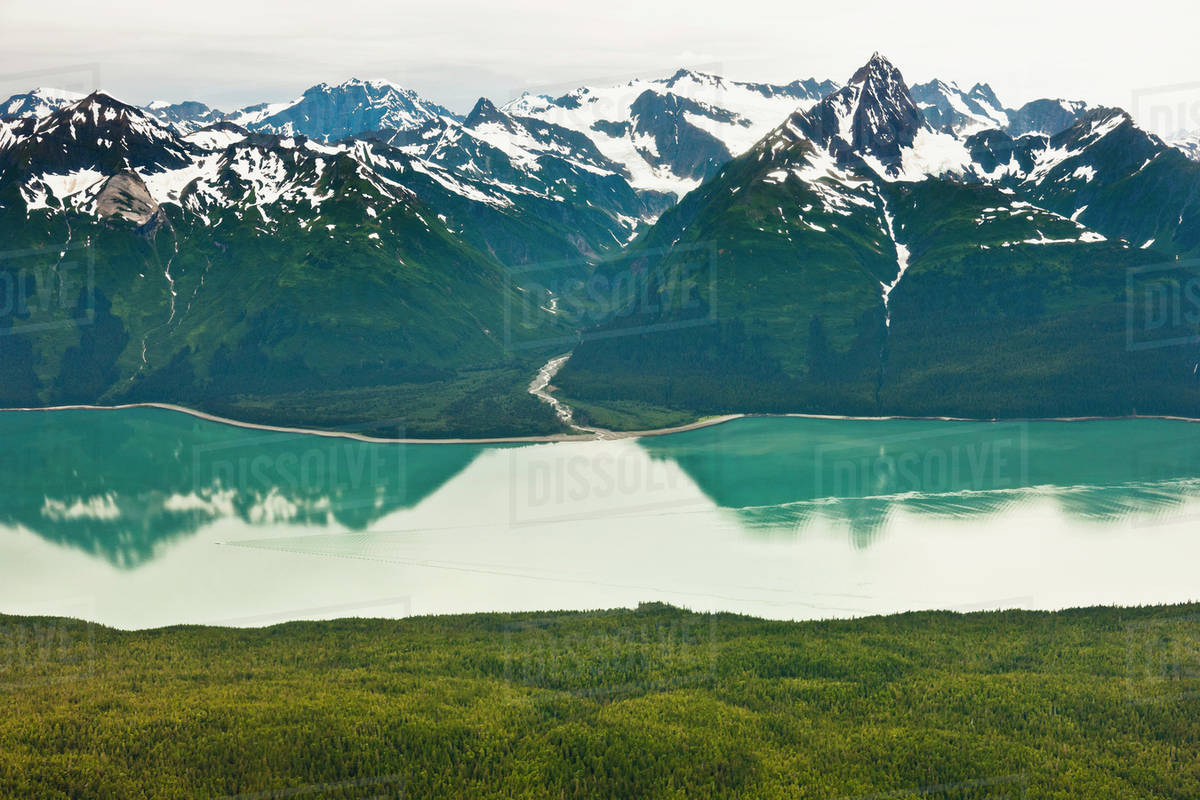 Aerial View Of Lynn Canal, And The Chilkat Mountain Range, Juneau