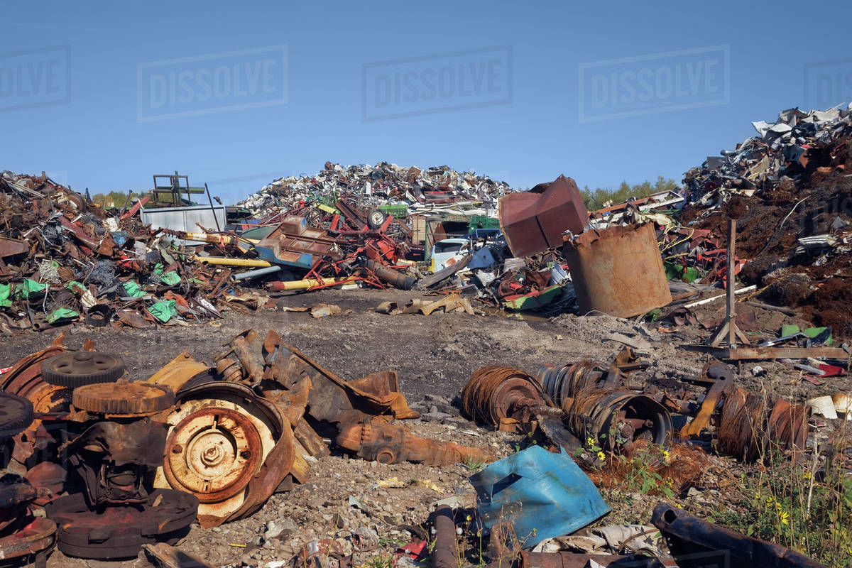 Junk yard;Canada Stock Photo Dissolve