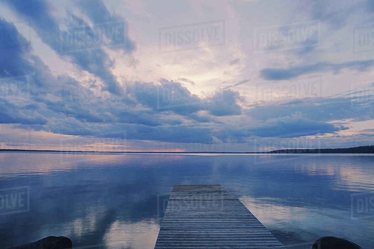 Public Dock Clear Lake; Canada, Manitoba, Riding Mountain National Park