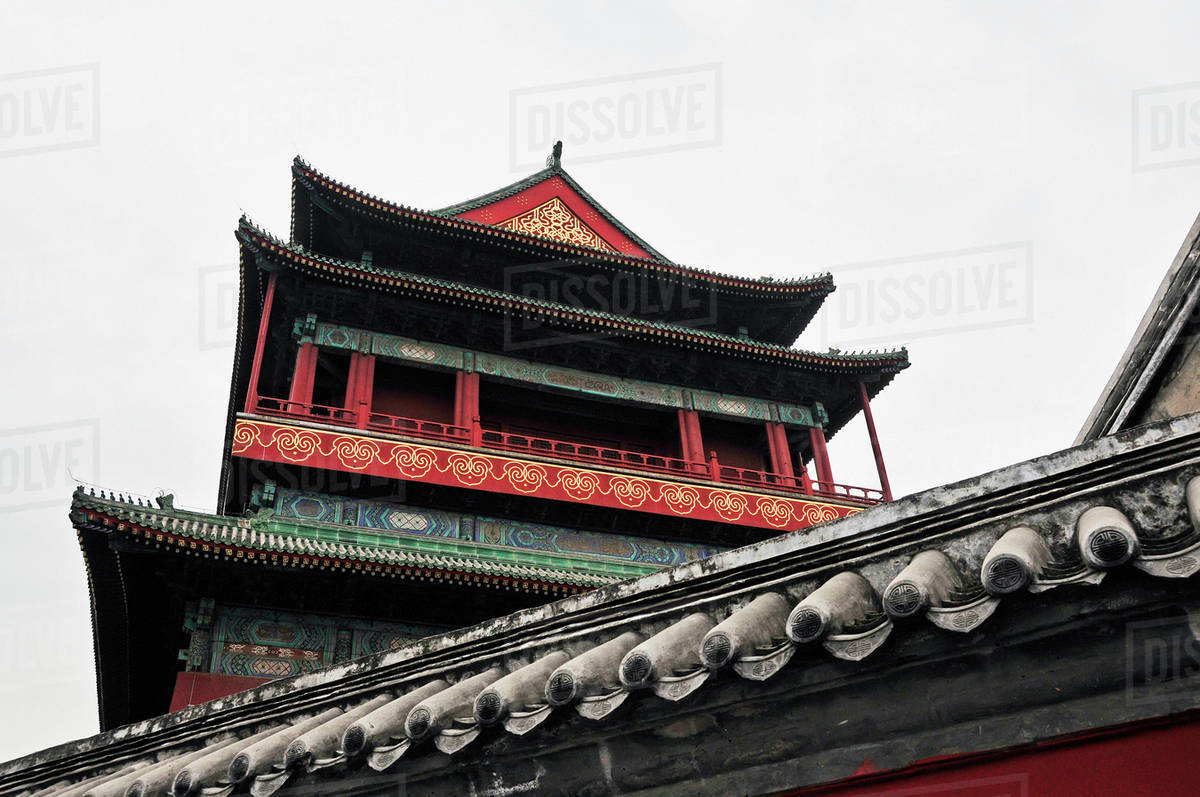 a building with traditional chinese architecture beijing china