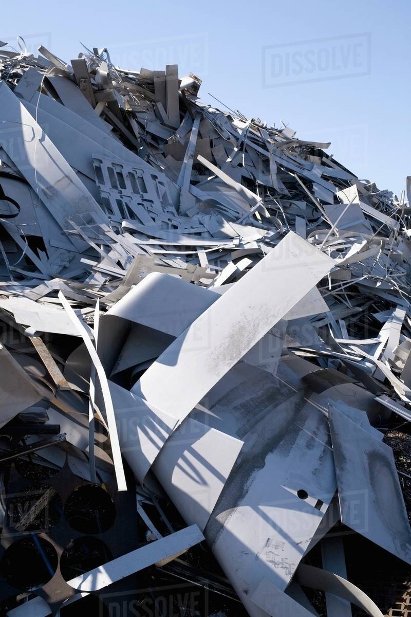 Materials For Recycling; Adamsville, Quebec, Canada Stock Photo