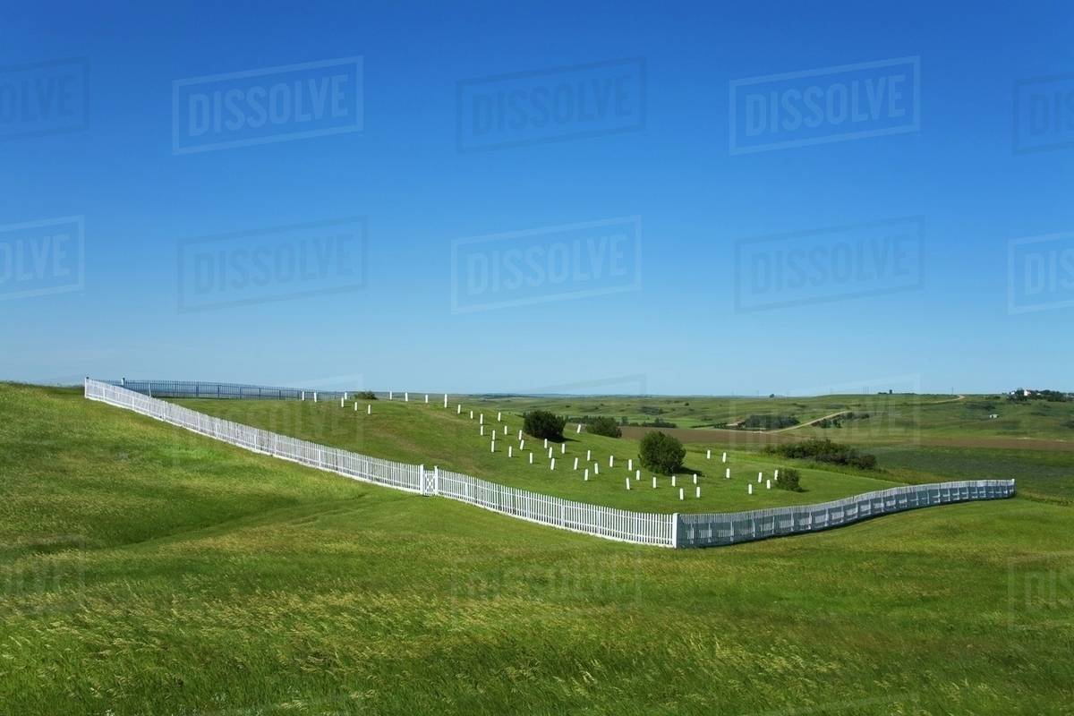 Post Cemetery In Fort Lincoln State Park, Mandan, North Dakota, Usa