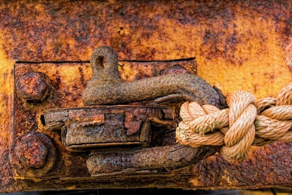 Rusty Hook Stock Photo Dissolve