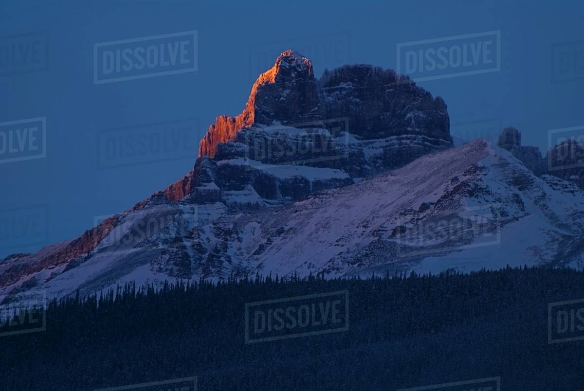 Mount Hector, Banff National Park, Alberta, Canada Stock Photo Dissolve