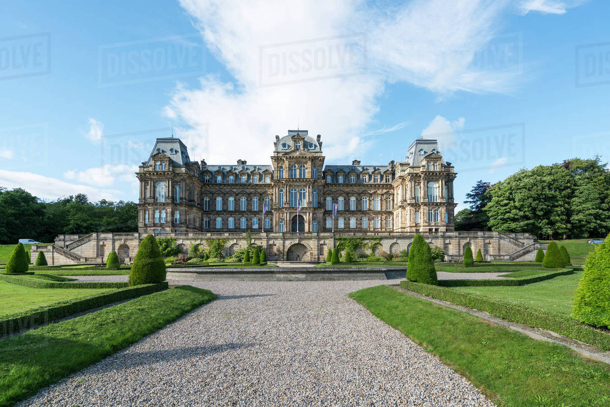 Bowes Museum; Barnard Castle, Durham, England Stock Photo Dissolve