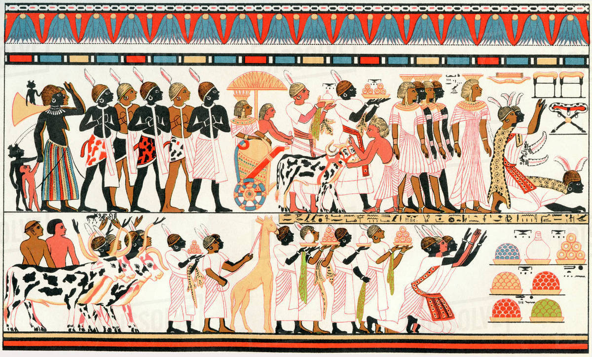 Nubian Chiefs Bringing Presents To The King Of Egypt, Copy Of An