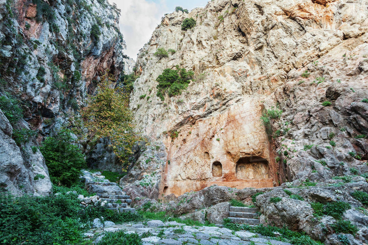 Castalian Spring; Delphi, Greece - Royalty-free Stock Photo | Dissolve