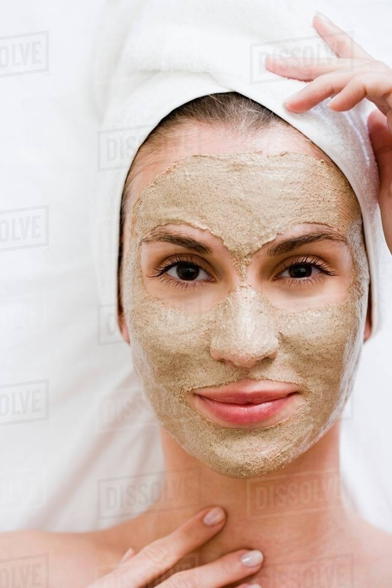 Woman with face mask Stock Photo Dissolve