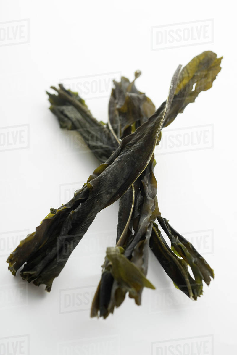Dried seaweed (wakame) Stock Photo Dissolve