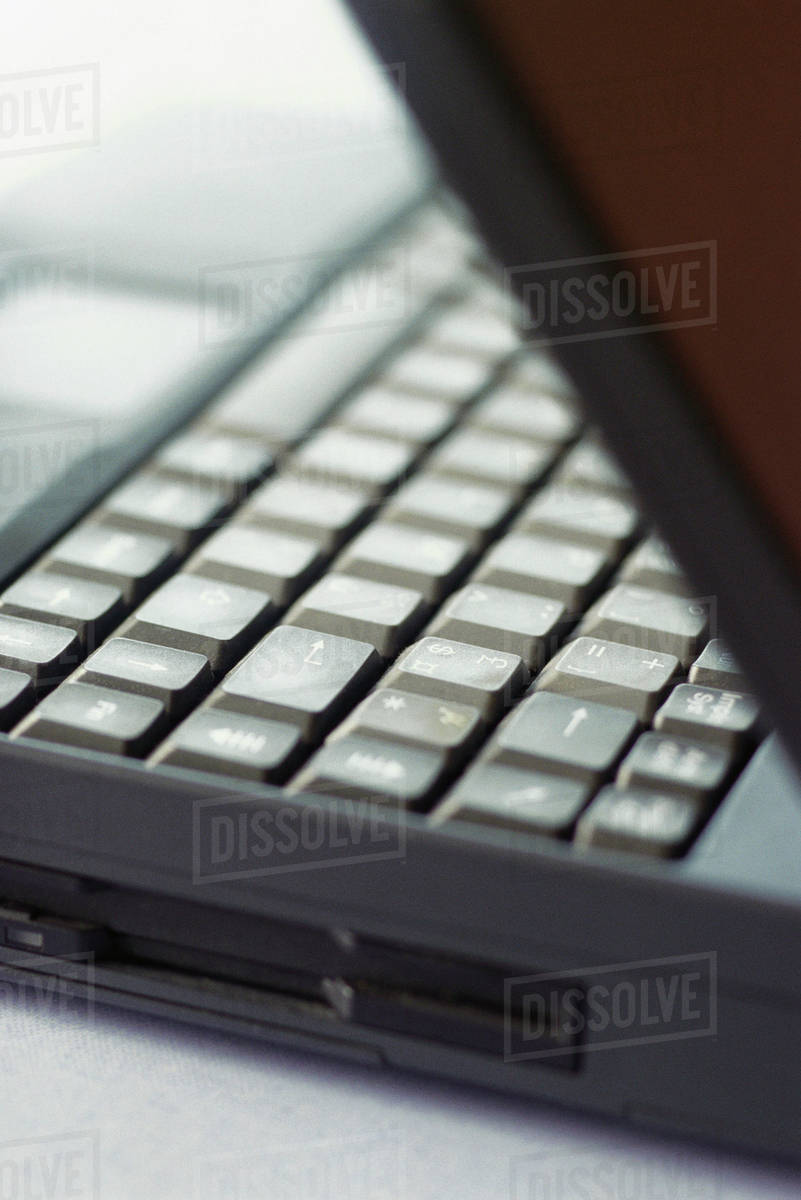 Laptop computer, extreme close-up - Royalty-free Stock Photo | Dissolve