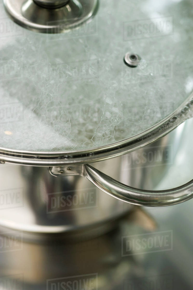 Water boiling in pot Stock Photo Dissolve