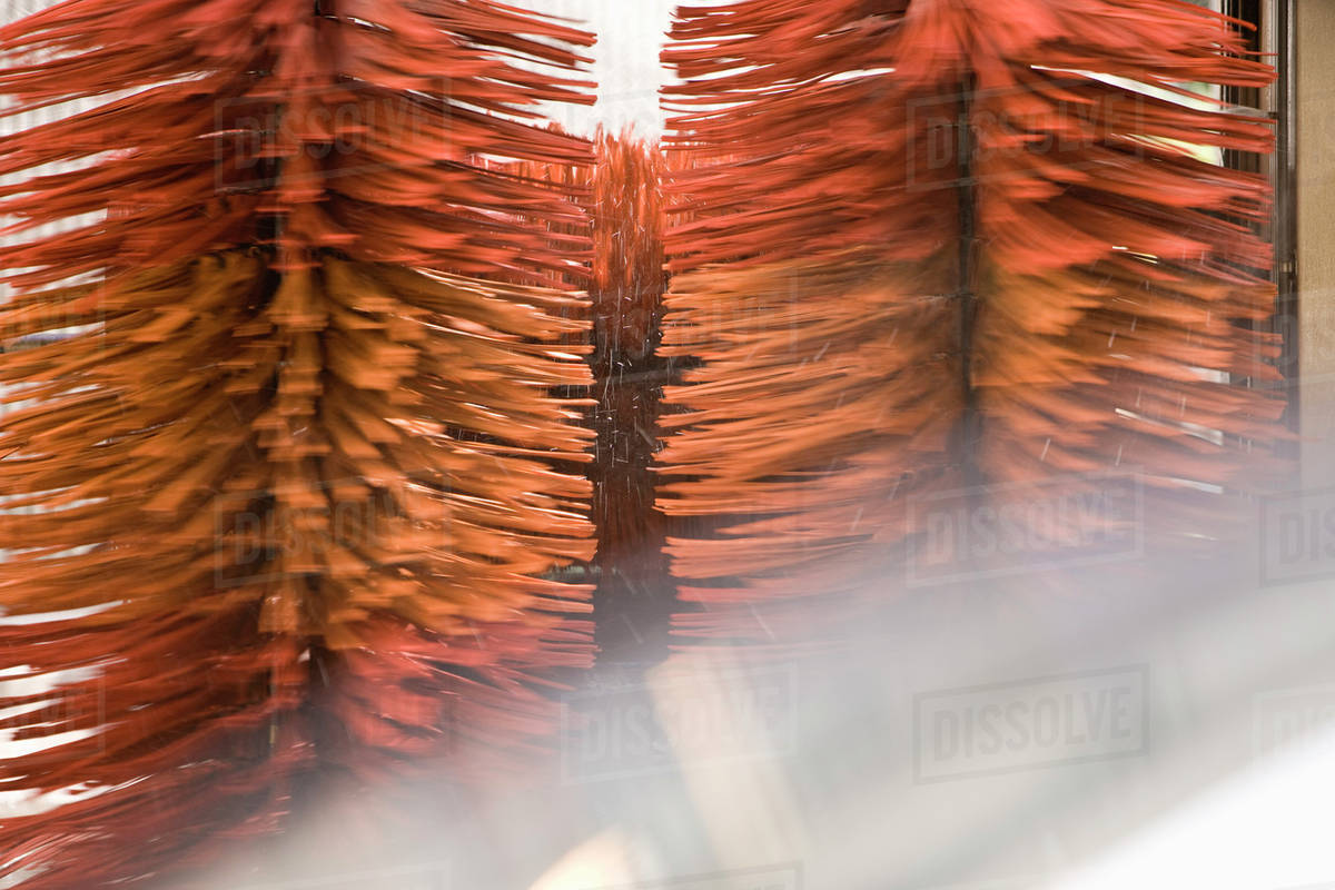 Car wash brushes Stock Photo Dissolve