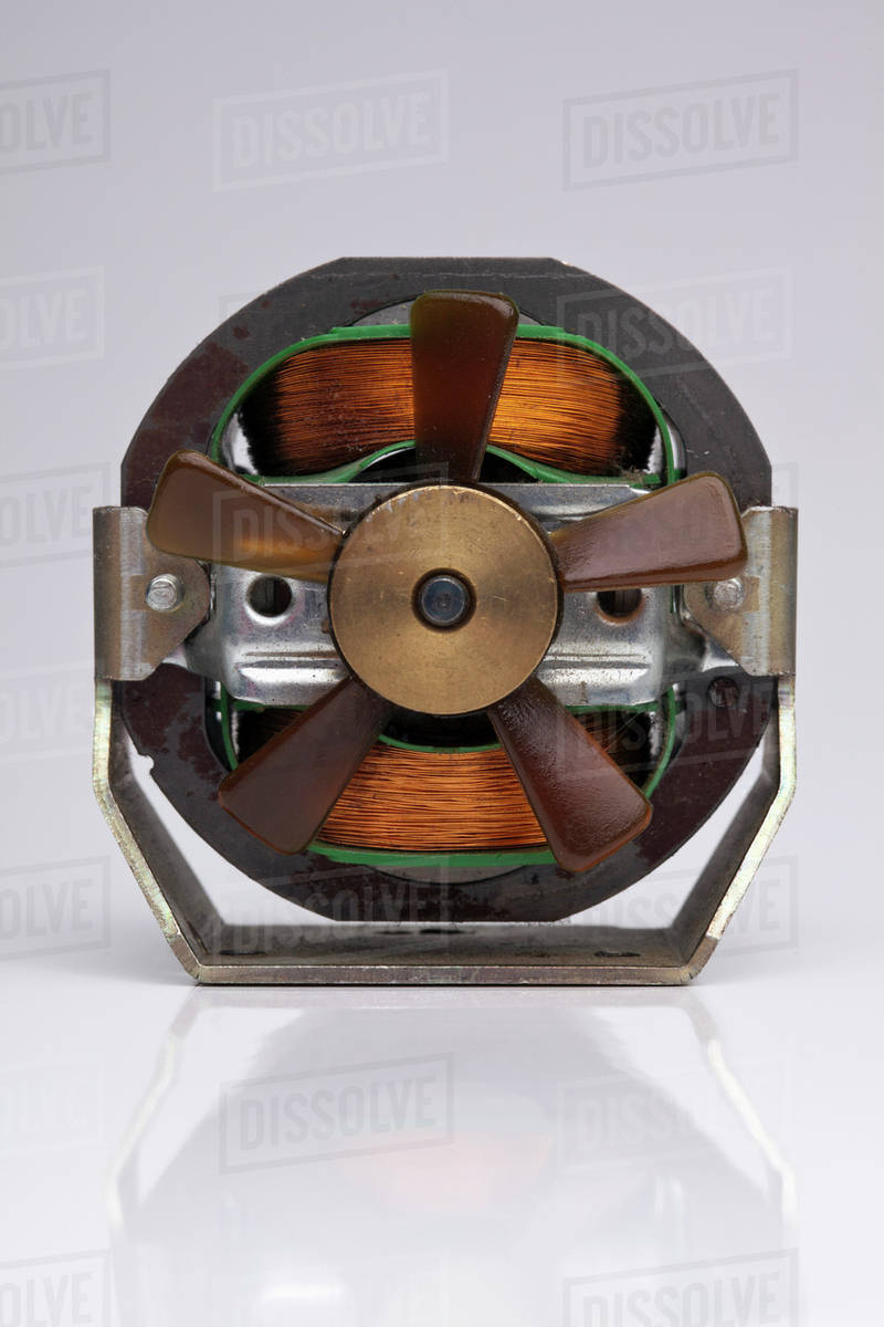 An coil with fan blades Stock Photo Dissolve