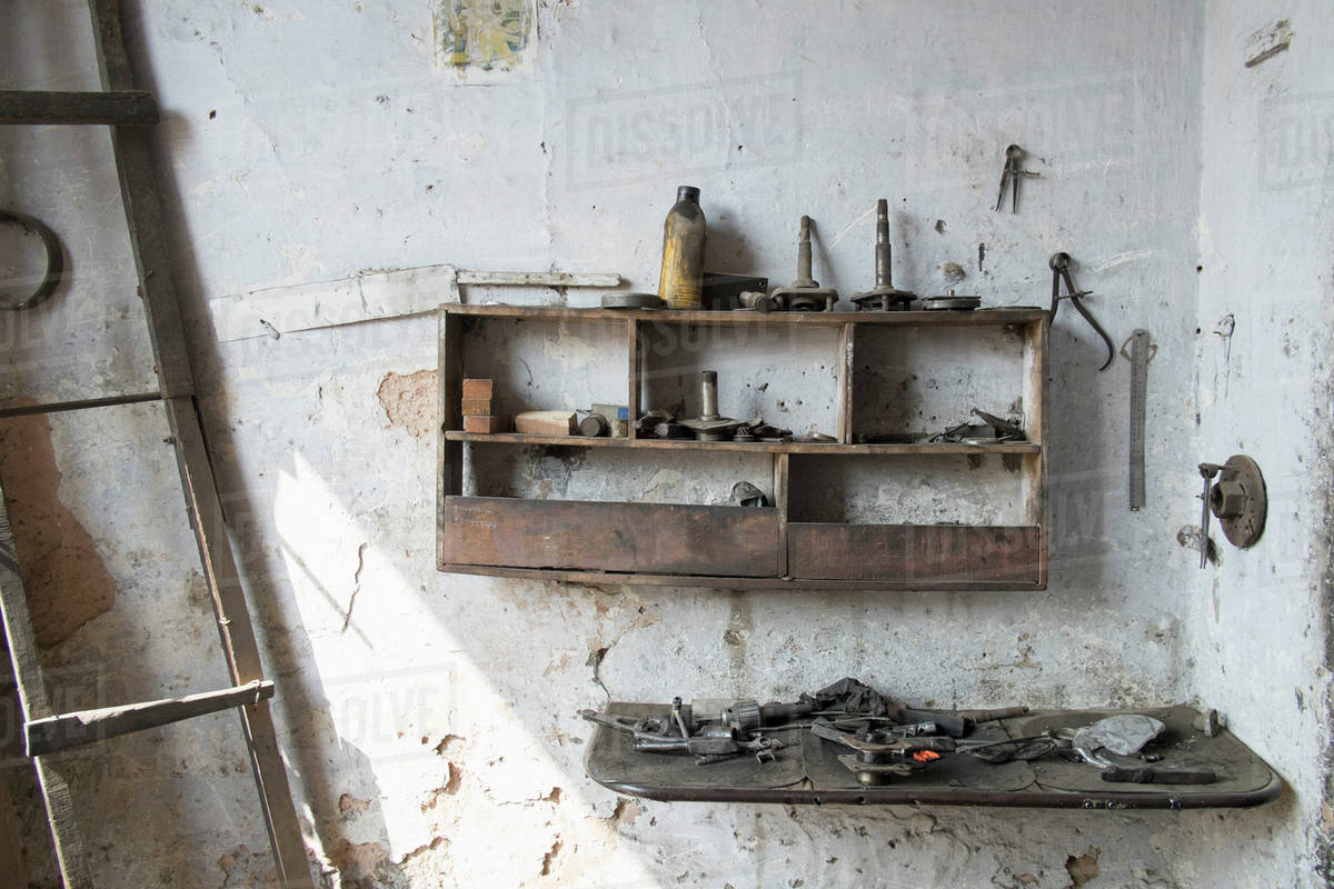 Interior of abandoned Stock Photo Dissolve